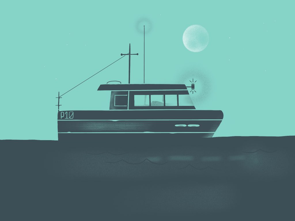 Night Boat Illustration